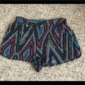 Colorful chevron shorts